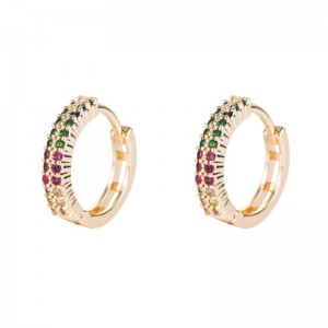 Южная Корея Dongdaemun Медь Ювелирные Изделия Серьги Циркон Серьги Европы и американские Моды Аксессуары Трансграничные источники позолоченных серьги Оптом